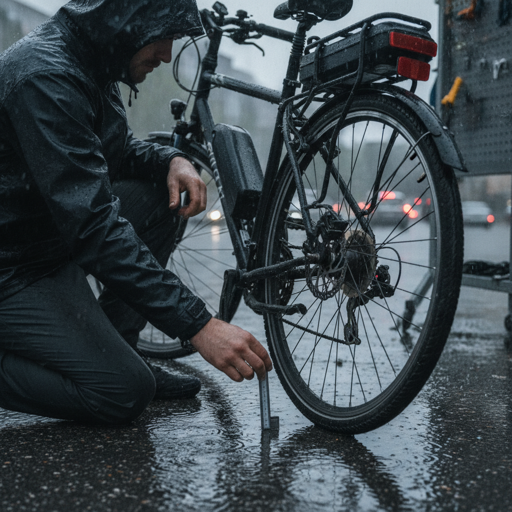 วิธีเช็กเบรกและยาง E-Bike ลุยฝนปลอดภัย มั่นใจไม่ลื่นไถล - ebike-rainy-brakes-tires-maintenance