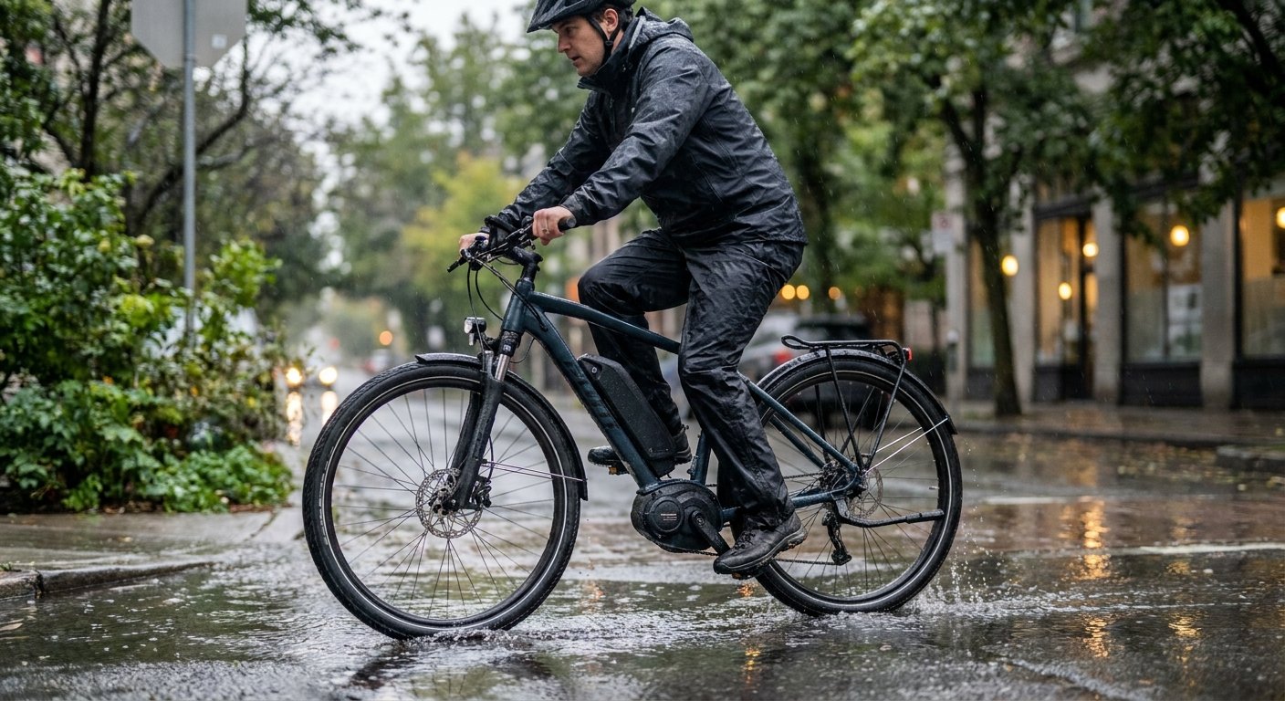 ขี่ E-Bike หน้าฝนปลอดภัย วิธีดูแลระบบไฟและแบตเตอรี่