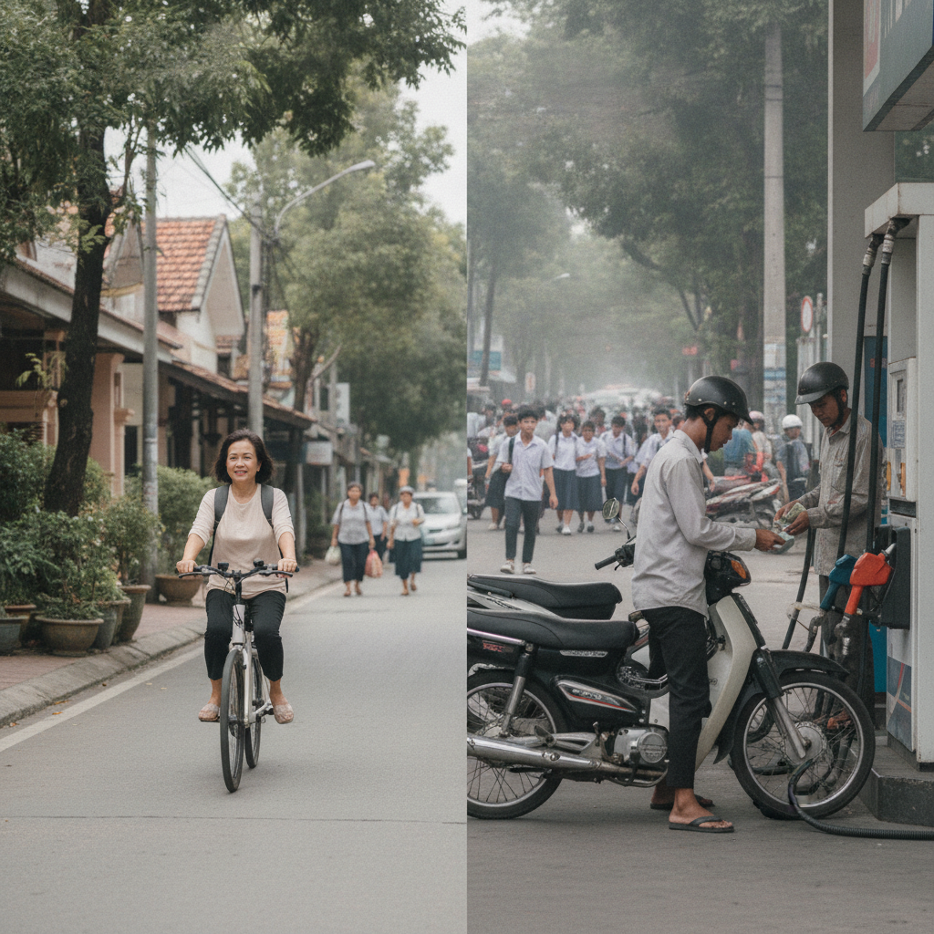 เทียบชัด! จักรยานไฟฟ้า vs มอเตอร์ไซค์ ประหยัดปีละกี่บาท - ebike-vs-motorcycle-cost-comparison