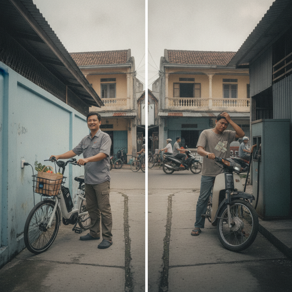 เทียบชัด ขี่ e-Bike แทนมอเตอร์ไซค์ 1 ปี ประหยัดเงินกี่บาท - ebike-vs-motorcycle-cost-comparison