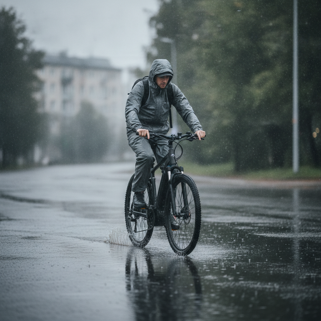 จักรยานไฟฟ้าลุยฝนได้ไหม? เช็กมาตรฐาน IP ขับขี่ปลอดภัยหน้าฝน - ebike-waterproof-ip-rating-rain-safety