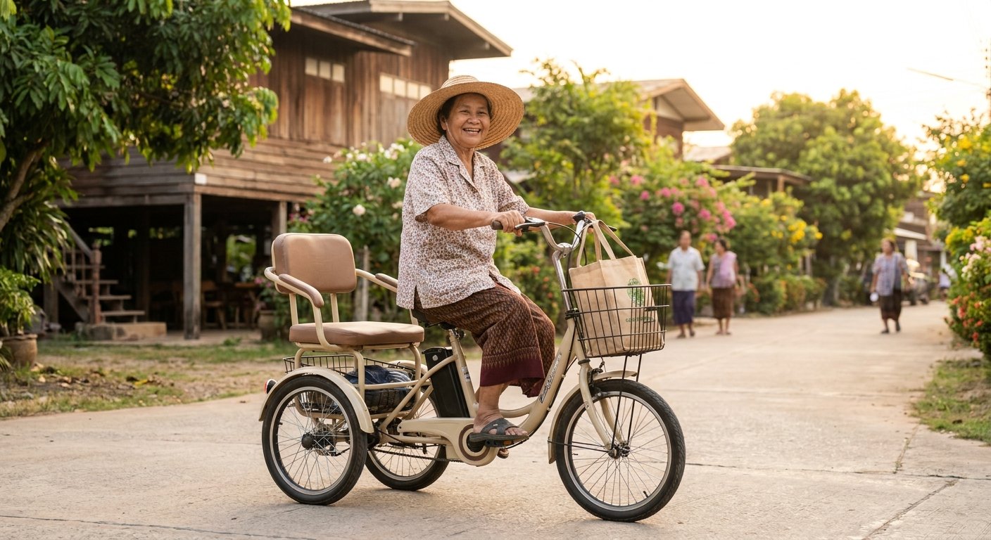 วิธีเลือกจักรยานไฟฟ้าผู้สูงอายุ ขี่ง่าย ทรงตัวดี ปลอดภัย