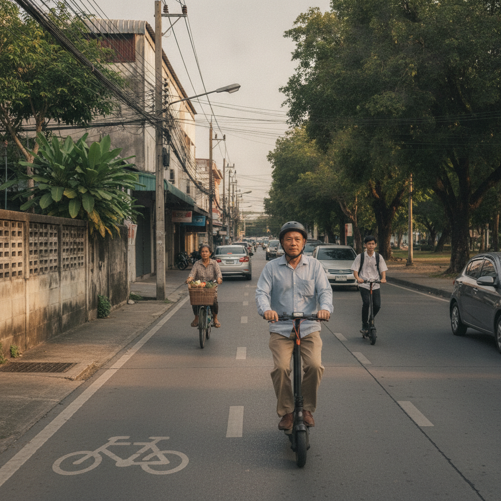 จักรยานไฟฟ้า สกู๊ตเตอร์ วิ่งบนถนนได้ไหม? เช็กกฎหมายล่าสุด - electric-bike-scooter-traffic-law