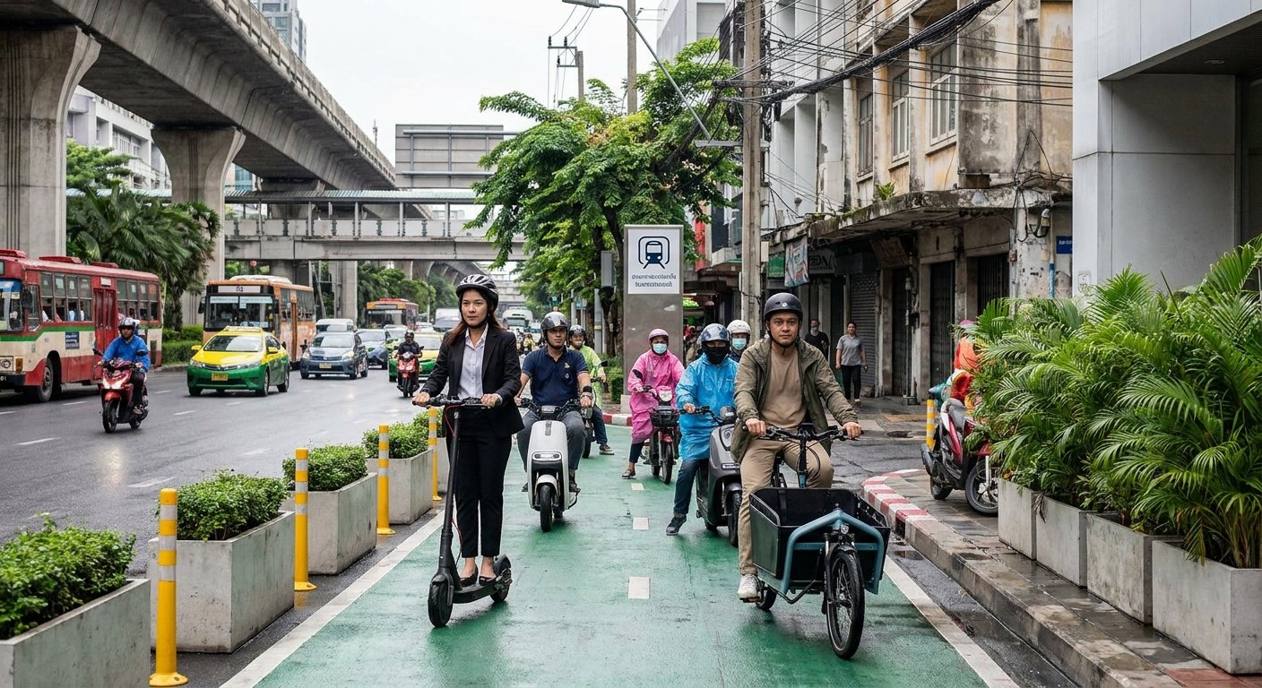 อนาคต E-Bike ไทย 2027 คาดนำร่องเลนเฉพาะ ลดรถติด ลดมลพิษ