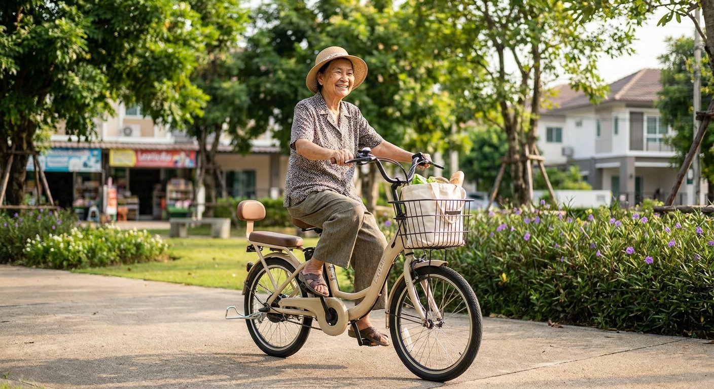 เทคนิคเลือกจักรยานไฟฟ้าให้ผู้สูงวัย ขี่ง่าย ทรงตัวดี ปลอดภัย