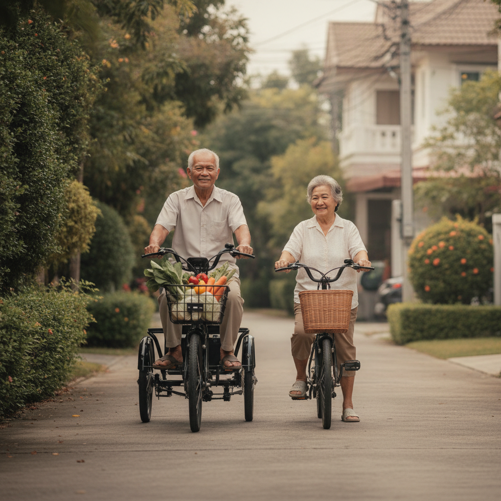 วิธีเลือกจักรยานไฟฟ้าให้ผู้สูงอายุ ขี่ง่าย ปลอดภัย ไม่ล้ม - how-to-choose-senior-ebike