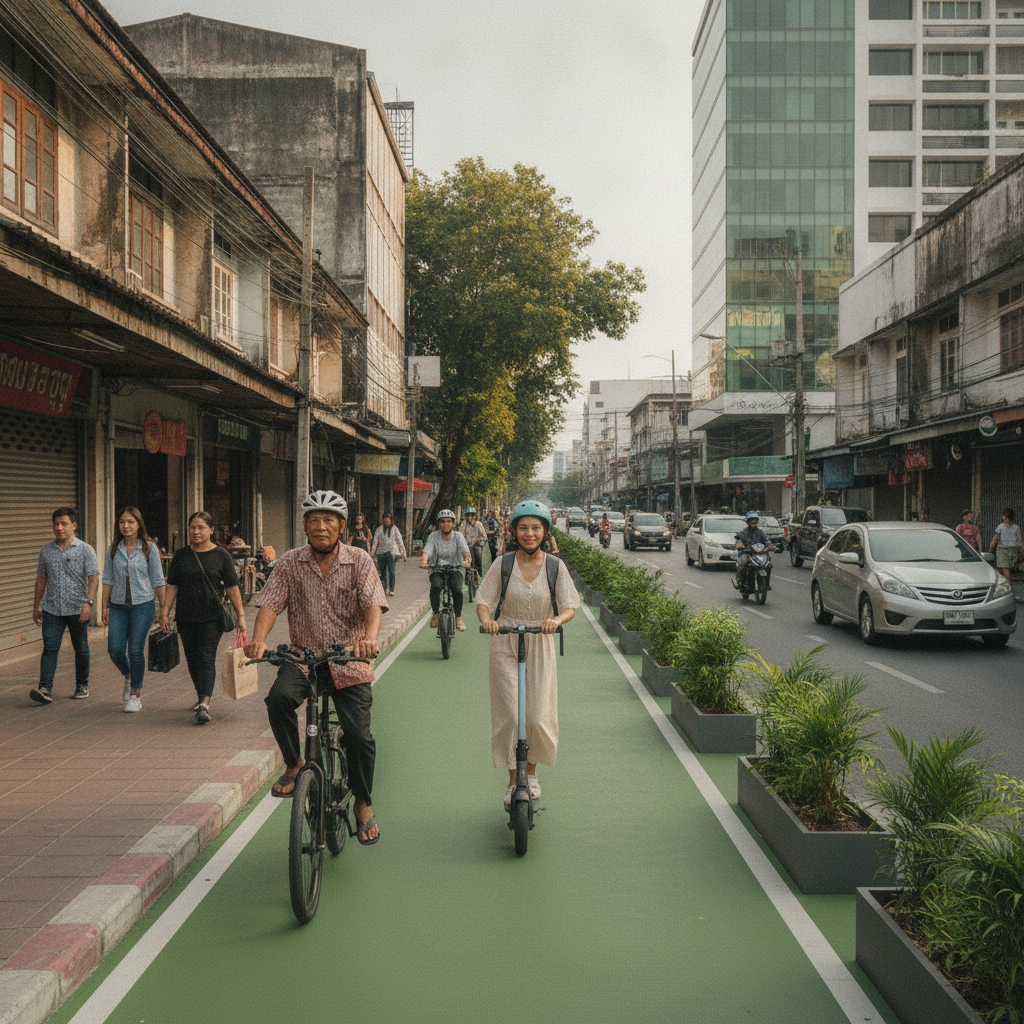 จับตาร่างกฎหมาย Micro-mobility เตรียมเปิดเลน E-Bike รับปี 2027 - micro-mobility-law-thailand-ebike-lane