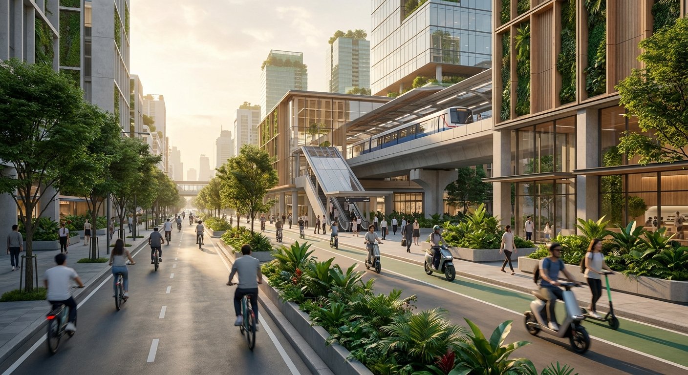ส่องเทรนด์ Micro-Mobility เลน E-Bike เชื่อมรถไฟฟ้า 2027