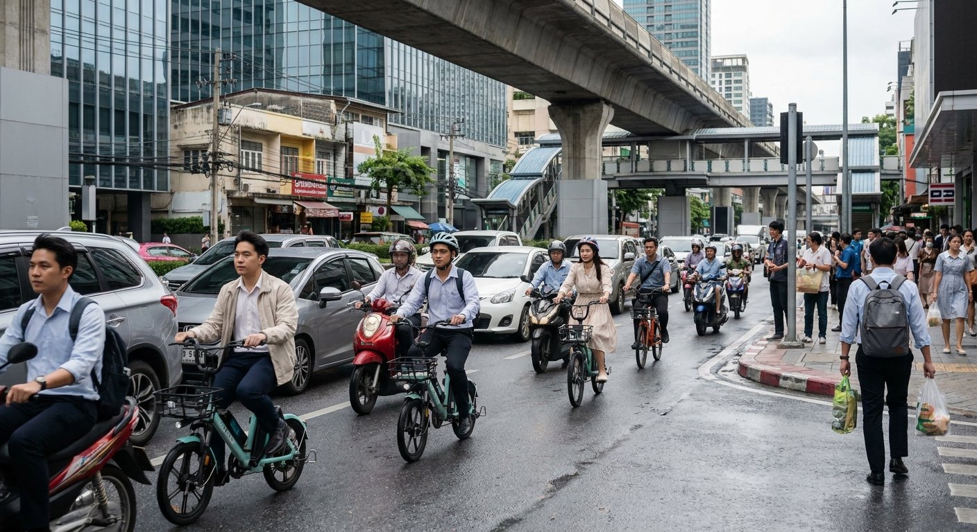 ส่องเทรนด์ Micro-Mobility ไทย 2027 คนเมืองแห่ใช้ E-Bike สู้ค่าน้ำมัน