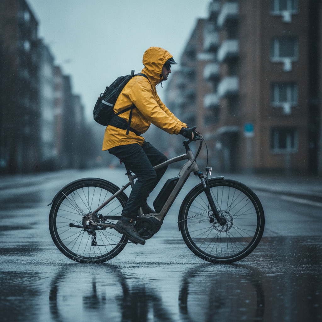 ขี่จักรยานไฟฟ้าลุยฝนได้ไหม? วิธีดูแลมอเตอร์และระบบไฟ - rainy-season-ebike-care-tips