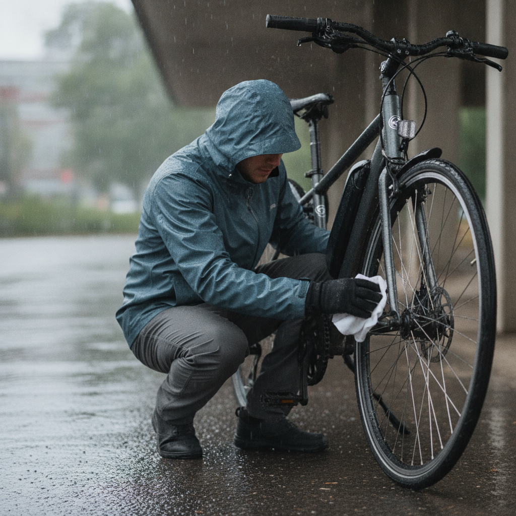ลุยฝนได้ไหม? วิธีดูแลจักรยานไฟฟ้าหน้าฝน ป้องกันมอเตอร์ช็อต - rainy-season-ebike-maintenance-guide