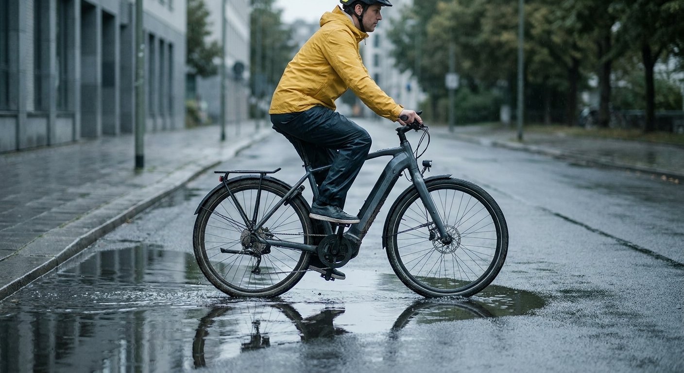 ขี่ e-Bike หน้าฝน ลุยน้ำได้ไหม? 4 วิธีเซฟระบบไฟไม่ให้พัง