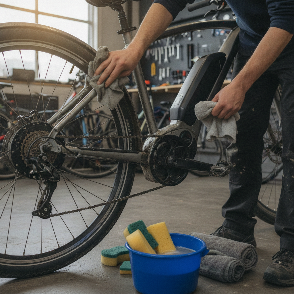 วิธีล้างจักรยานไฟฟ้า e-Bike ให้ปลอดภัย มอเตอร์ไม่พัง - safe-ebike-cleaning-maintenance-guide