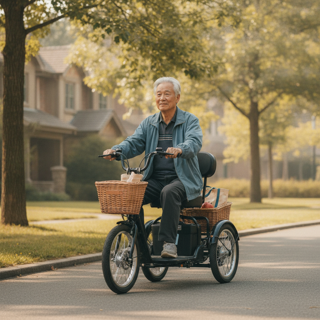 วิธีเลือกจักรยานไฟฟ้าผู้สูงอายุ ขี่ง่าย ปลอดภัย ไม่ล้ม - safe-electric-trike-for-seniors