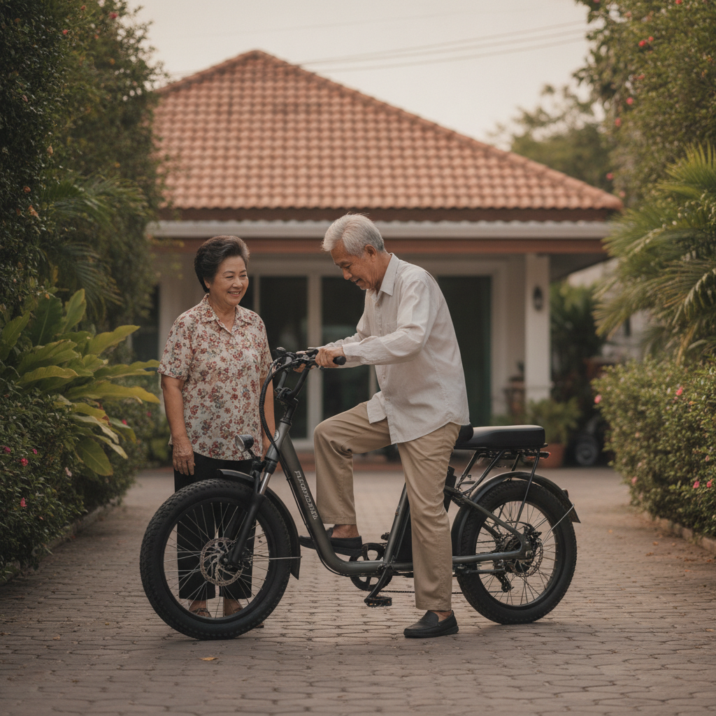 วิธีเลือกจักรยานไฟฟ้าสำหรับผู้สูงวัย ขับขี่ง่าย ปลอดภัย - senior-ebike-buying-safety-guide