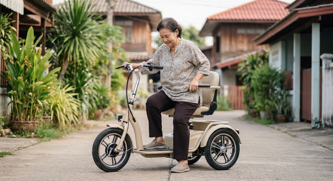 วิธีเลือกจักรยานไฟฟ้าสำหรับผู้สูงอายุ ปลอดภัย ขี่ง่าย
