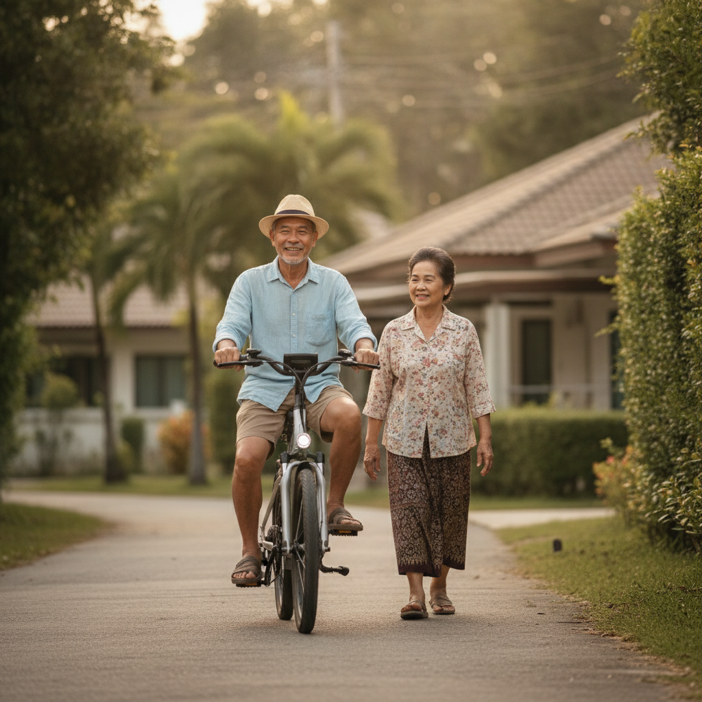 จักรยานไฟฟ้า 3 ล้อ ฟีเจอร์อัจฉริยะ ทางเลือกใหม่วัยเกษียณ - smart-three-wheel-ebike-senior-trend