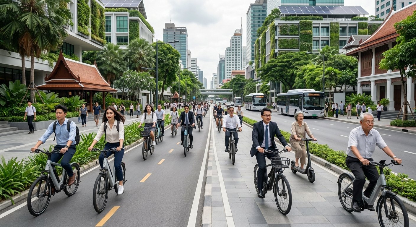 กทม. เล็งขยายเลนจักรยานไฟฟ้า รับเทรนด์เดินทางยุคไร้มลพิษ