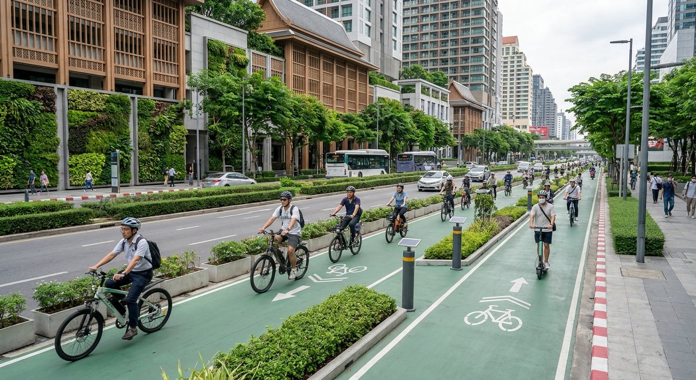 กทม. เล็งขยายเลน e-Bike หนุนเดินทางประหยัดพลังงานปี 2027