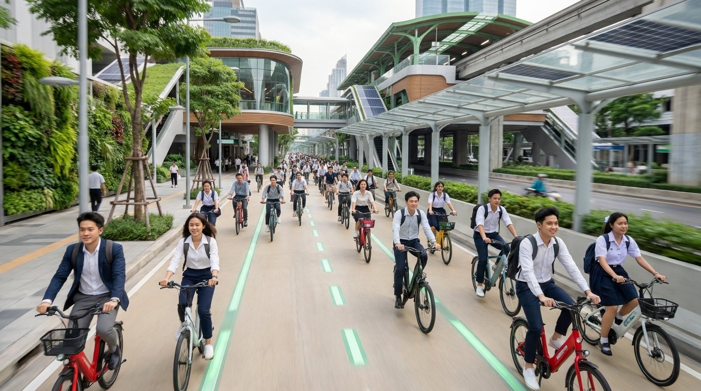 กทม. เตรียมเพิ่มเลน e-Bike ปี 2027 หนุนเมืองคาร์บอนต่ำ