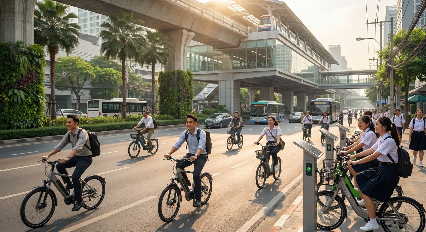 เทรนด์คนเมือง 2027 กทม. หนุน e-Bike เชื่อมรถไฟฟ้าลดรถติด