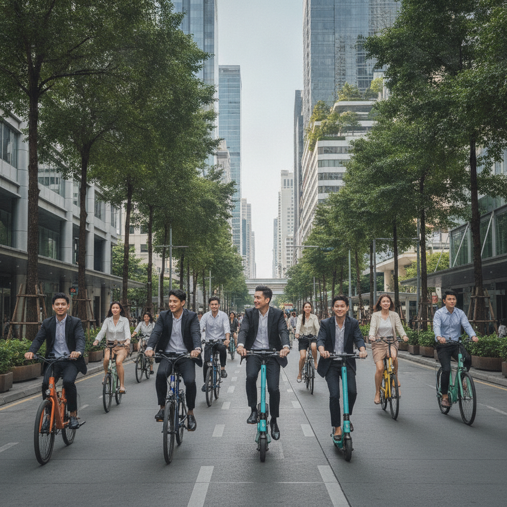 กทม. เล็งขยายโซนไร้มลพิษปี 2027 ดันยอดใช้จักรยานไฟฟ้าพุ่ง - bangkok-low-emission-zone-ebike
