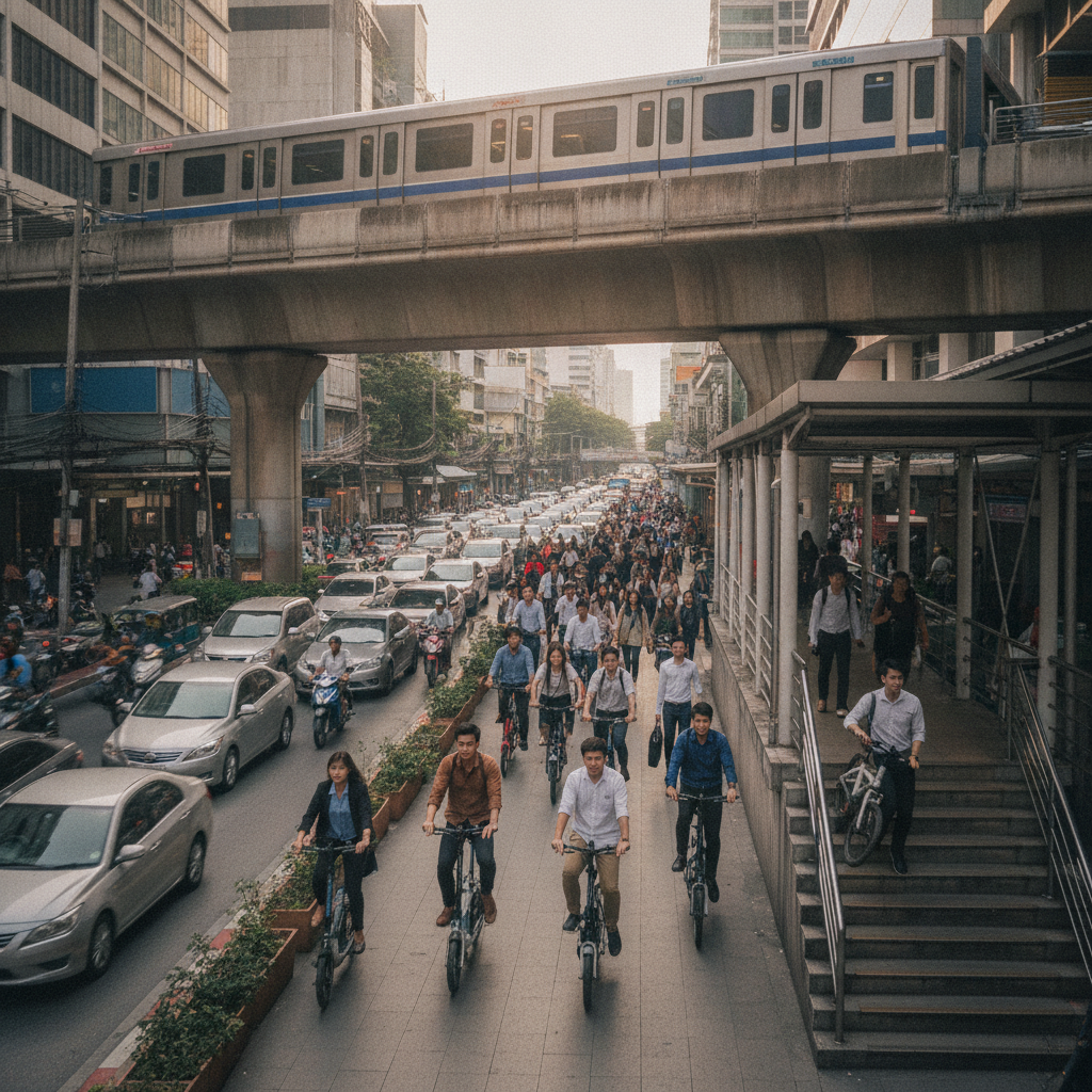 ส่องเทรนด์ Micro-Mobility กทม. หนุน E-Bike วิ่งเชื่อมรถไฟฟ้า - bangkok-micromobility-ebike-transit-trend