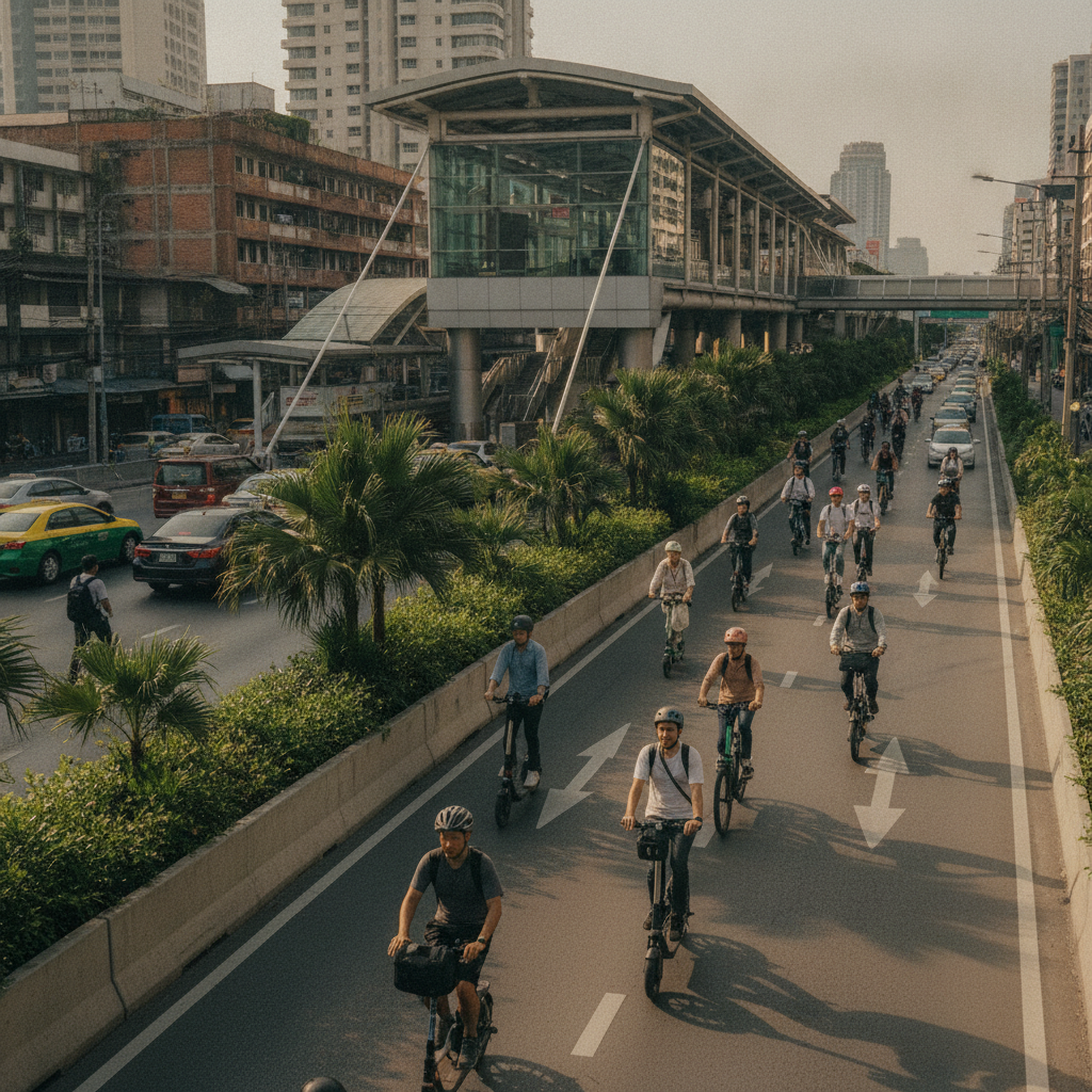 กทม. เล็งเปิดเลนไมโครโมบิลิตี้ หนุนขี่ e-Bike สู้รถติด - bangkok-micromobility-lane-ebike-trend