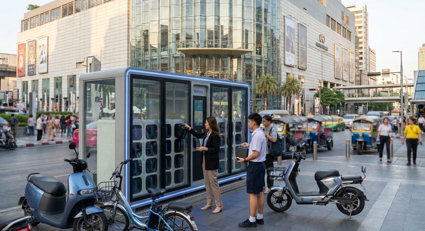 จับตาโมเดล Battery Swapping ตู้สลับแบต e-Bike มาแรงในไทย