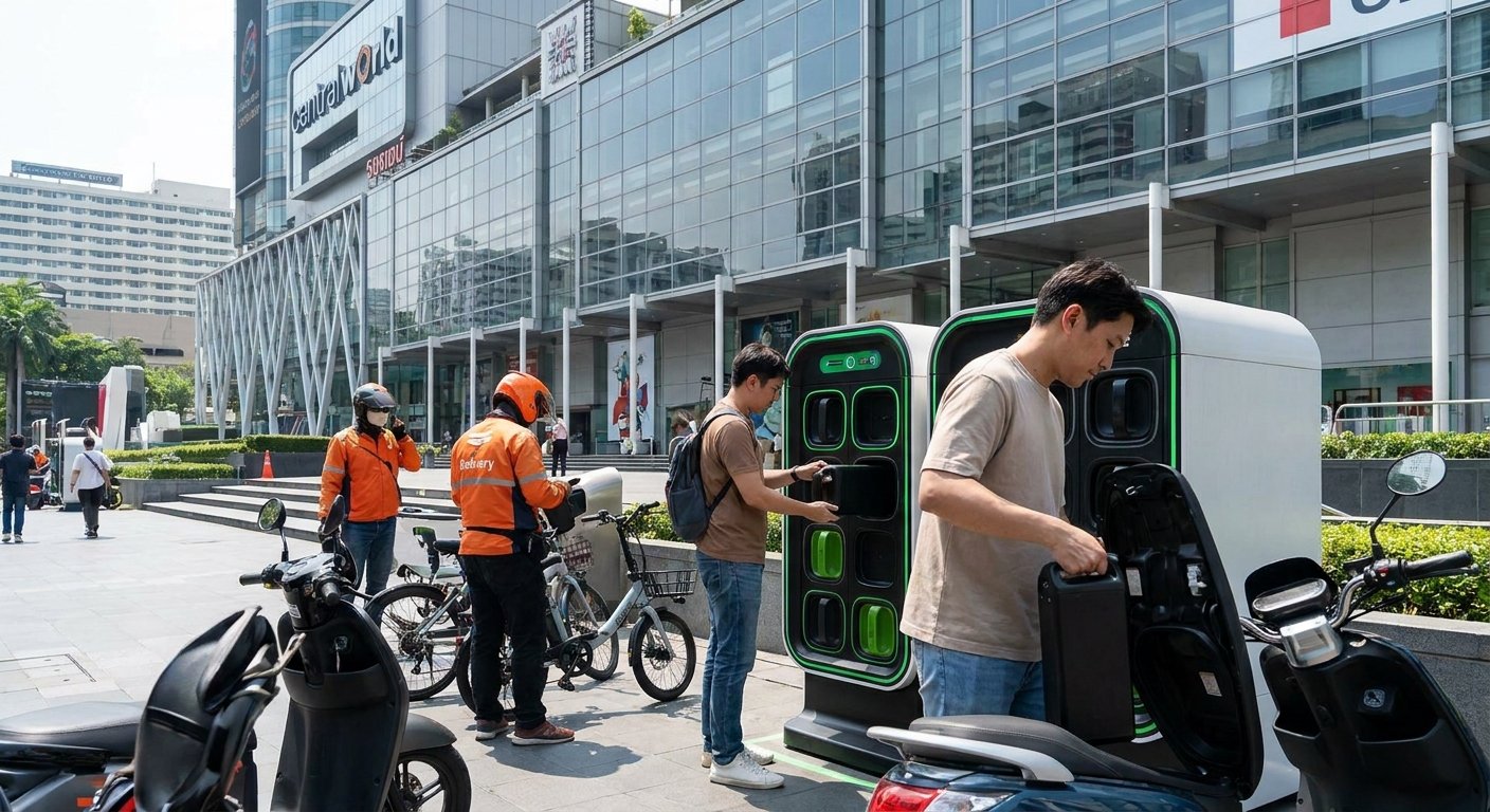 อนาคต Battery Swapping e-Bike ในไทย สลับแบตไวไม่ง้อชาร์จ
