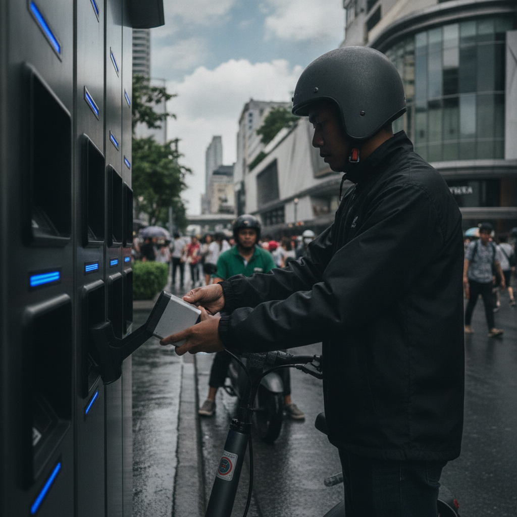 อนาคต Battery Swapping e-Bike ในไทย สลับแบตไวไม่ง้อชาร์จ - battery-swapping-trend-ebike-thailand