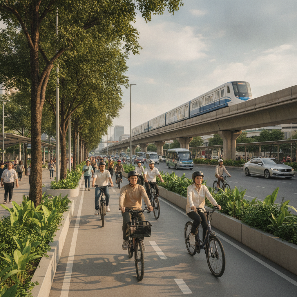 กทม. เล็งเพิ่มเลน e-Bike ปี 2027 หนุนเดินทางสะอาด ไร้มลพิษ - bkk-ebike-dedicated-lanes-trend