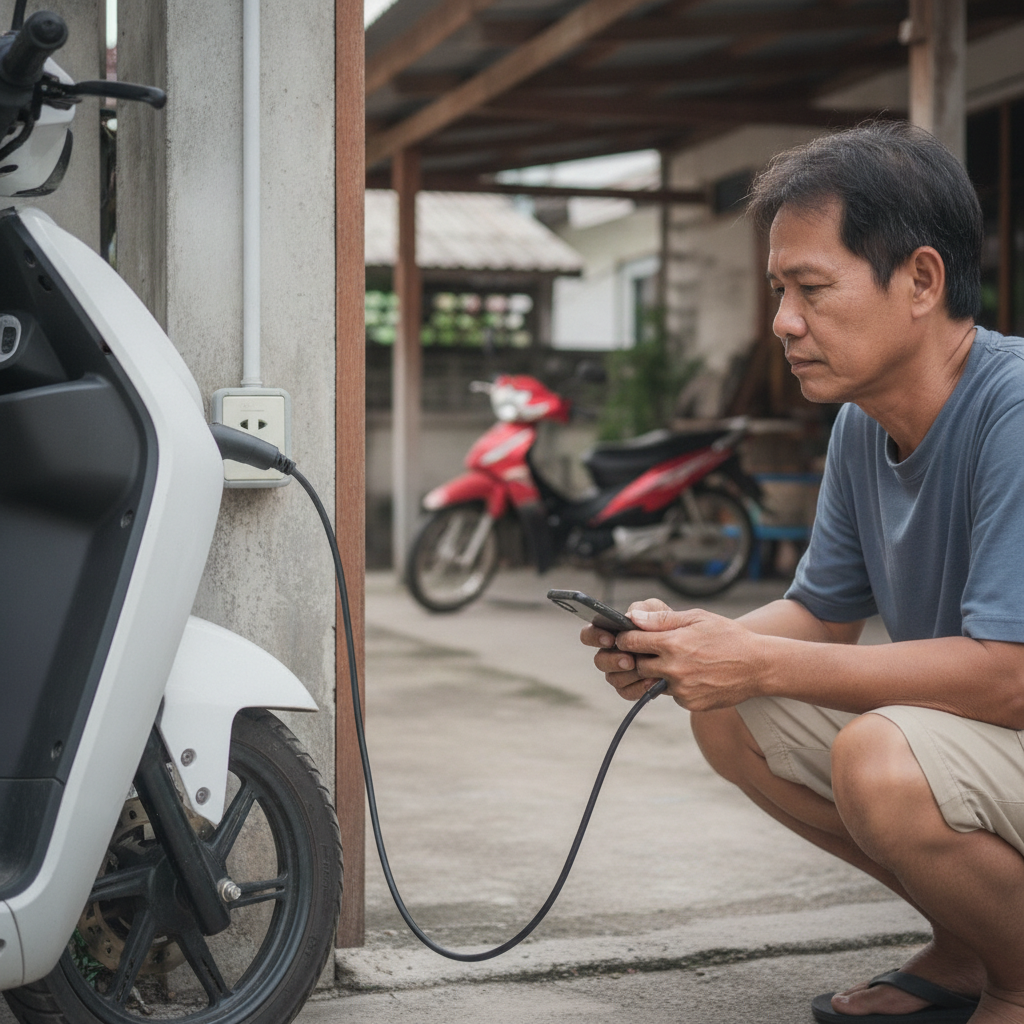 คำนวณชัด! ชาร์จ e-Bike 1 ครั้งกี่บาท ประหยัดกว่าน้ำมันจริงไหม - calculate-ebike-charging-cost-savings