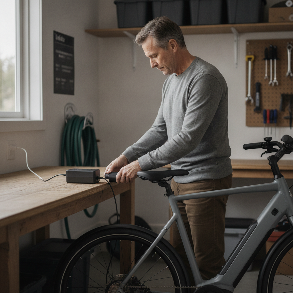 5 วิธีชาร์จแบตเตอรี่จักรยานไฟฟ้า ยืดอายุ ไม่บวม ปลอดภัย - charge-ebike-battery-safely-guide