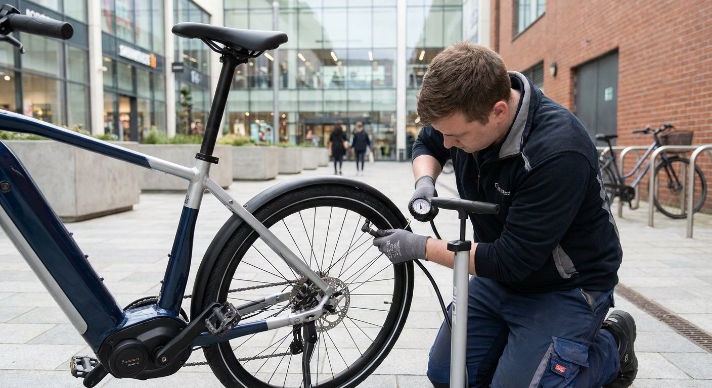วิธีเติมลมยาง e-Bike ให้พอดี ขี่นุ่ม ปลอดภัย ไม่กินแบต