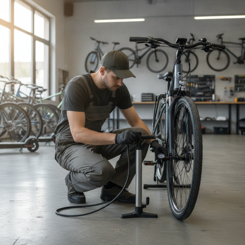 เช็กลมยางจักรยานไฟฟ้า เติมเท่าไหร่ดี ขี่นุ่ม วิ่งได้ไกลขึ้น - check-ebike-tire-pressure-guide
