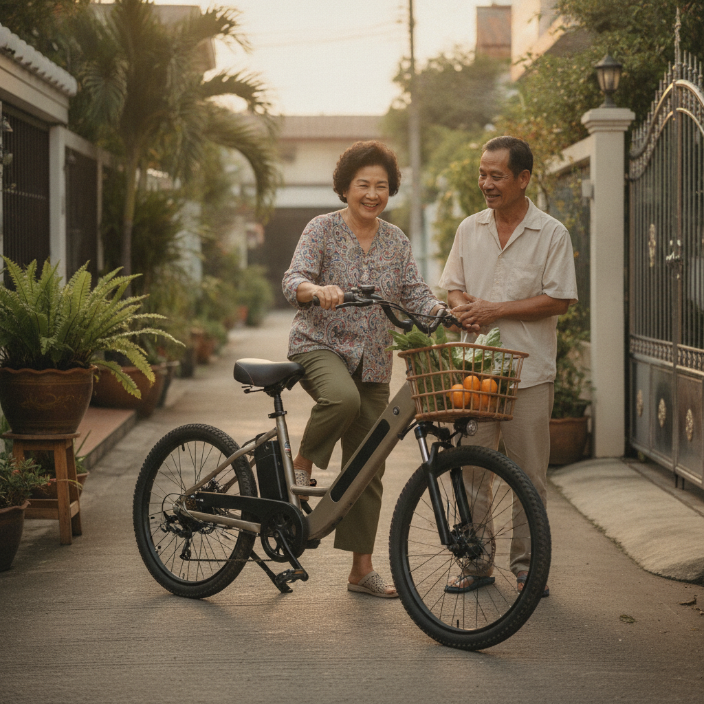 5 เช็กลิสต์เลือก e-Bike ให้ผู้สูงอายุ ขี่ง่าย ปลอดภัย - choose-ebike-for-elderly-safety