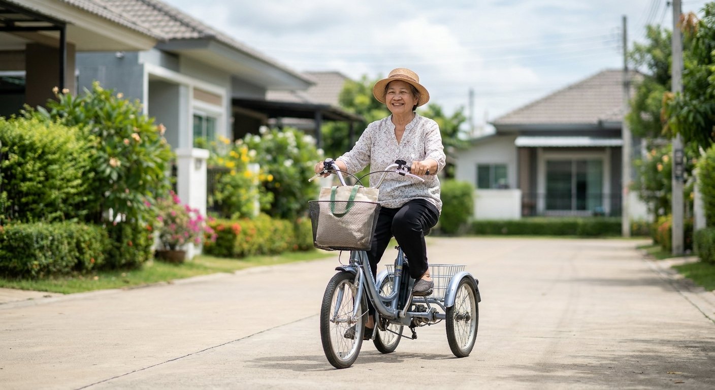 5 ทริคเลือกจักรยานไฟฟ้าให้ผู้สูงอายุ ขี่ง่าย ทรงตัวดี ปลอดภัย