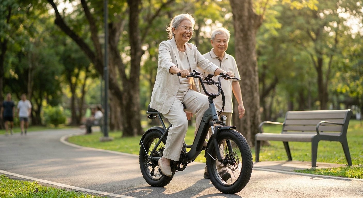 วิธีเลือก e-Bike ให้ผู้สูงอายุ ขี่ง่าย ปลอดภัย ไม่ล้ม