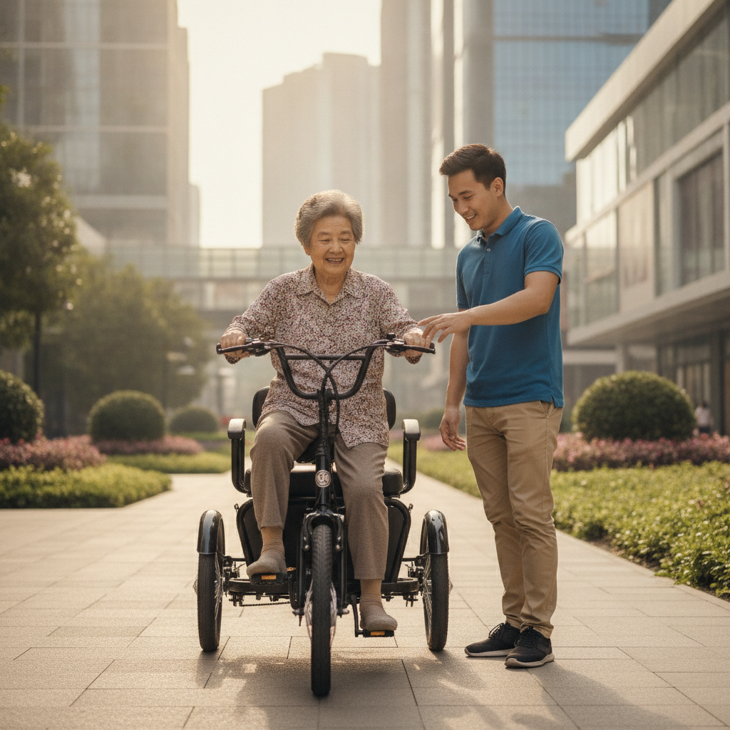 วิธีเลือกจักรยานไฟฟ้าให้ผู้สูงอายุ ขี่ง่าย ปลอดภัย ไม่ล้ม - choose-ebike-for-elderly-safety