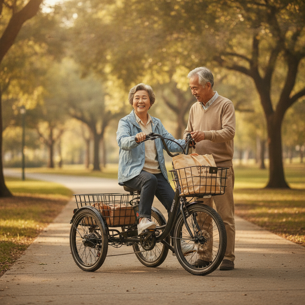 5 จุดเช็กก่อนซื้อจักรยานไฟฟ้าให้ผู้สูงอายุ ขี่ง่าย ปลอดภัย - choose-ebike-for-seniors-guide