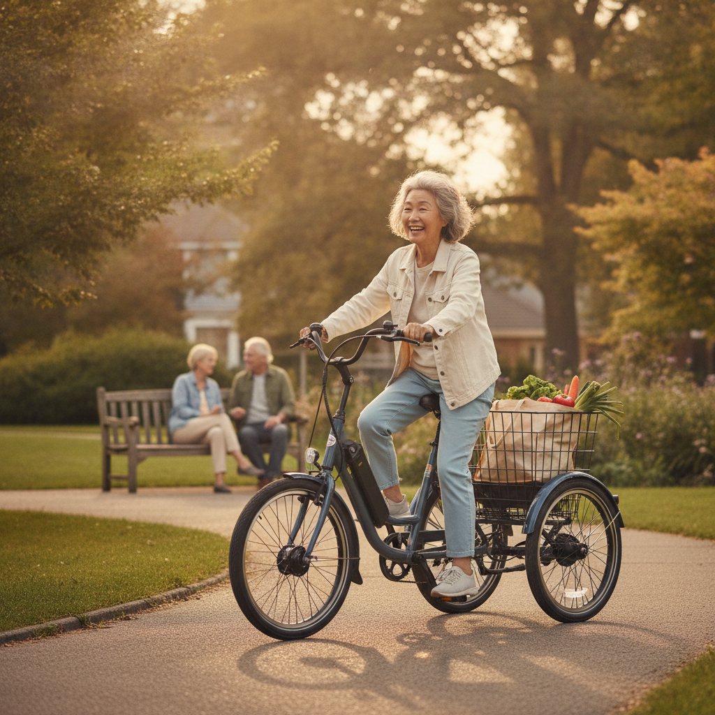 วิธีเลือกจักรยานไฟฟ้าให้ผู้สูงอายุ ขี่ง่าย ปลอดภัย ไม่ล้ม - choose-ebike-for-seniors-guide