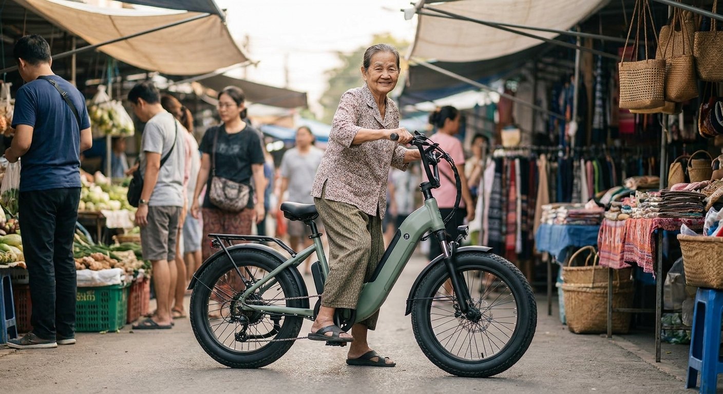 วิธีเลือกจักรยานไฟฟ้าให้ผู้สูงอายุ ปลอดภัย ขี่ง่าย ไม่ล้ม