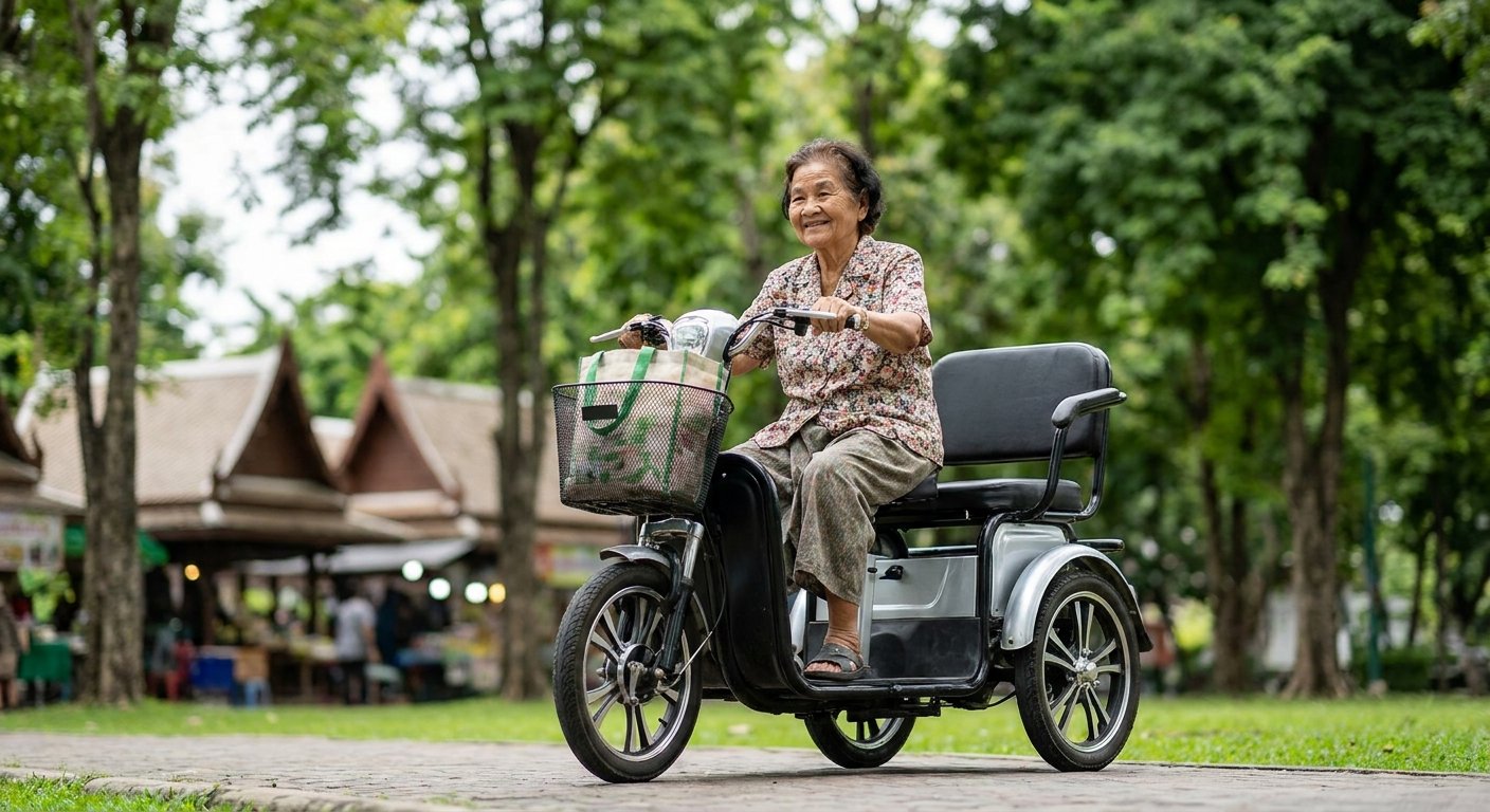 วิธีเลือก e-Bike ให้ผู้สูงอายุ ขี่ง่าย ปลอดภัย ไม่ล้ม