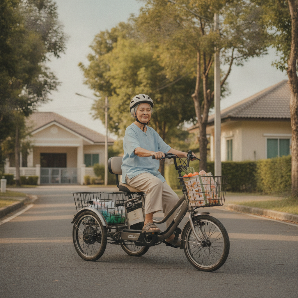 เลือกจักรยานไฟฟ้าให้ผู้สูงอายุ ขับง่าย ปลอดภัย ไม่ล้ม - choose-electric-bike-for-seniors
