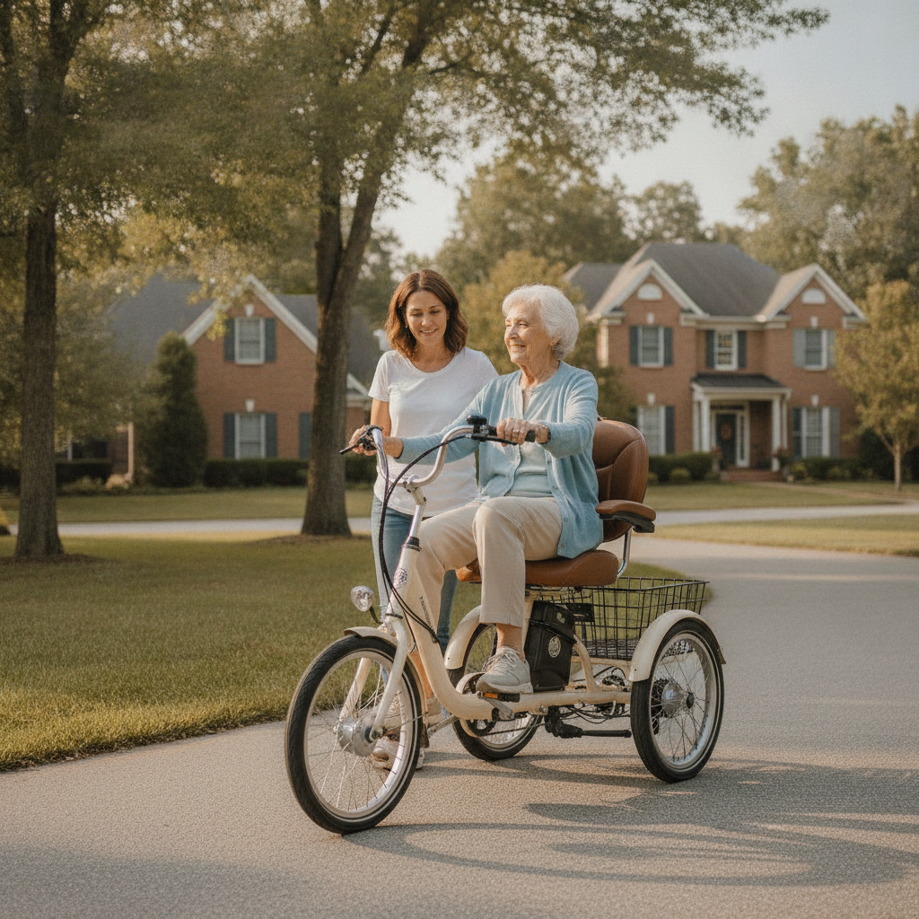 เลือกจักรยานไฟฟ้า 3 ล้อให้ผู้สูงอายุ ปลอดภัย ขี่ง่าย - choose-electric-tricycle-for-seniors