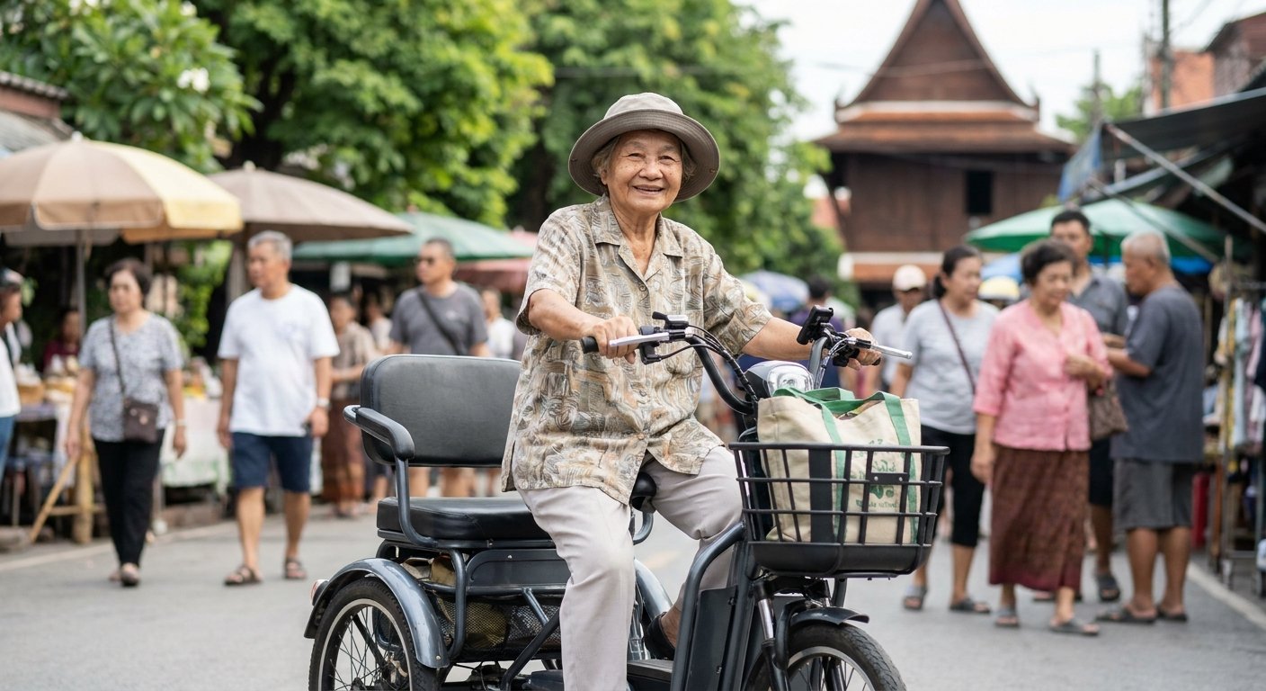 เลือกจักรยานไฟฟ้า 3 ล้อให้ผู้สูงอายุ ปลอดภัย ขี่ง่าย