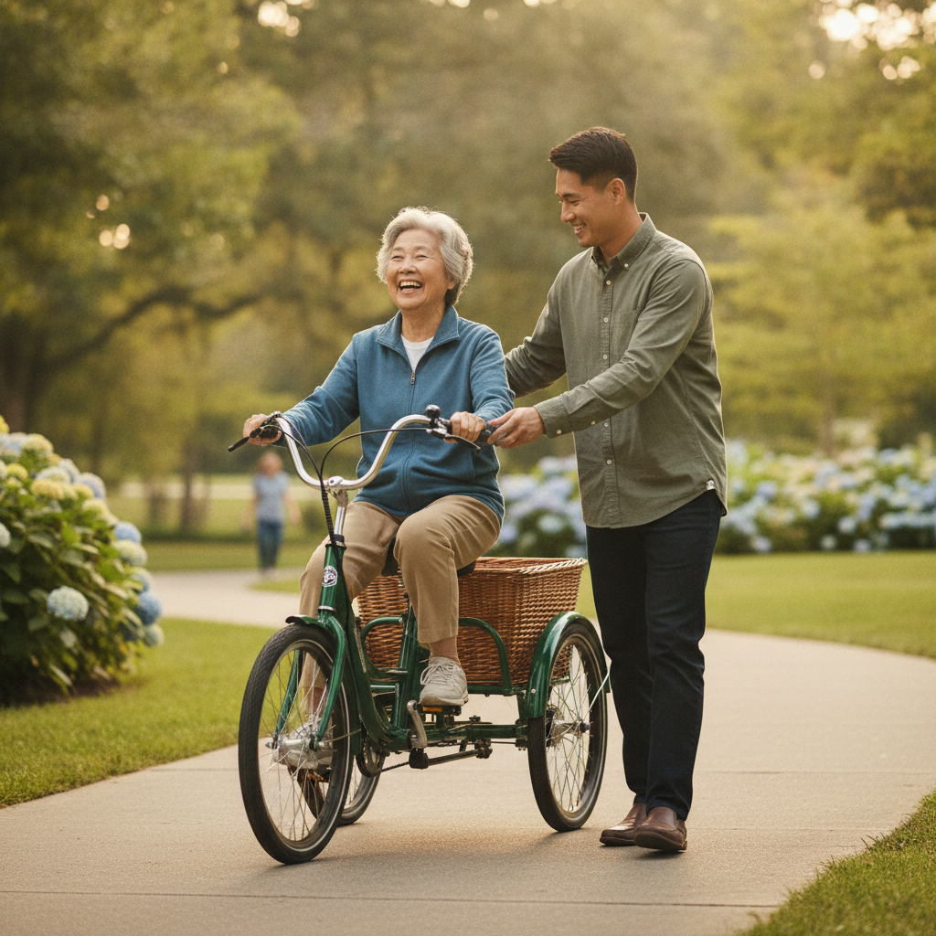 วิธีเลือกจักรยานไฟฟ้าให้ผู้สูงอายุ ขี่ง่าย ปลอดภัย ไม่ล้ม - choose-safe-ebike-for-seniors