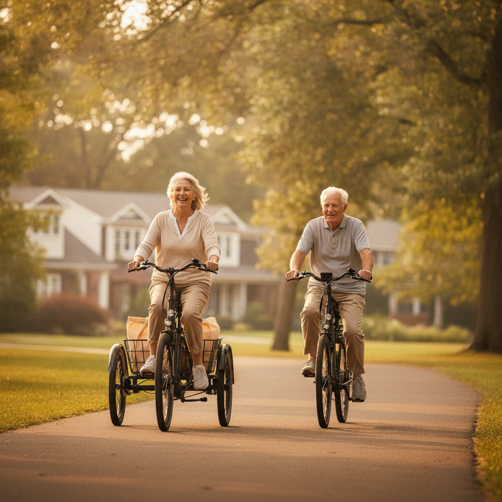 วิธีเลือกจักรยานไฟฟ้าให้ผู้สูงอายุ ขี่ง่าย ปลอดภัย ไม่ล้ม - choose-senior-electric-bike-safely