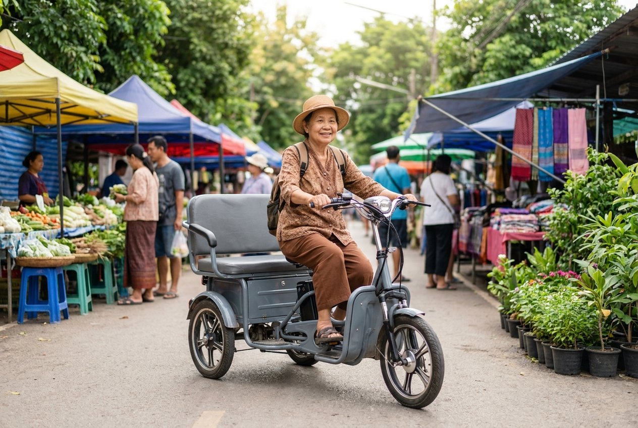 สูงวัยขี่ปลอดภัย! 4 ทริกเลือกจักรยานไฟฟ้าให้ผู้สูงอายุ